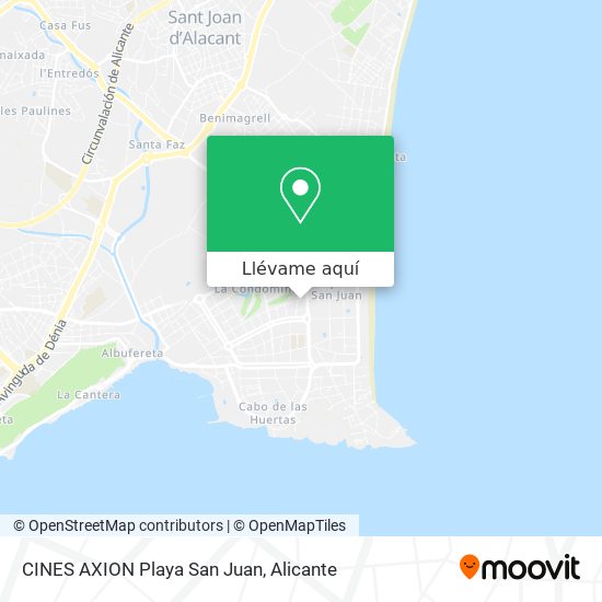 Mapa CINES AXION Playa San Juan