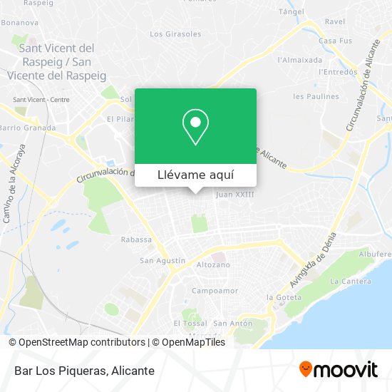 Mapa Bar Los Piqueras