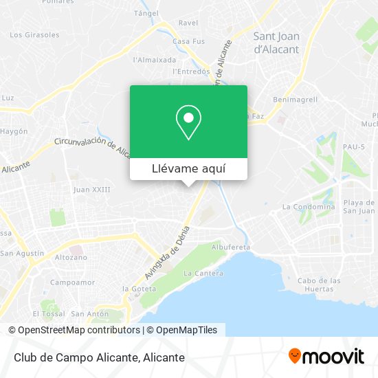 Mapa Club de Campo Alicante