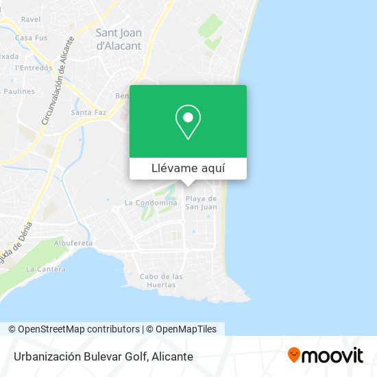 Mapa Urbanización Bulevar Golf