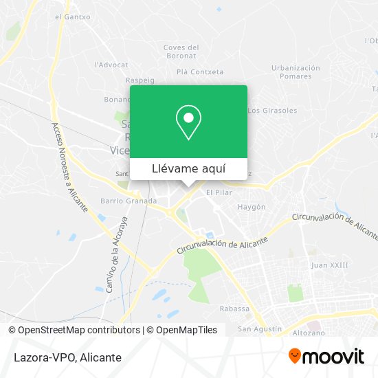 Mapa Lazora-VPO