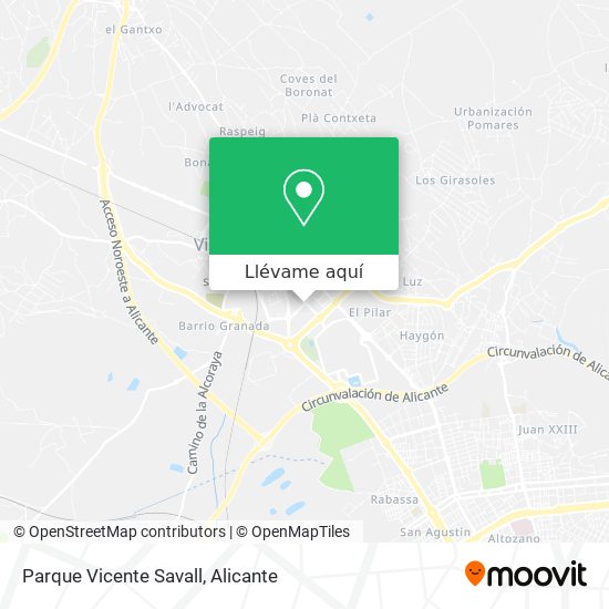 Mapa Parque Vicente Savall