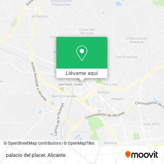 Mapa palacio del placer
