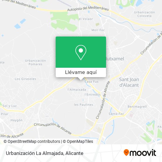 Mapa Urbanización La Almajada