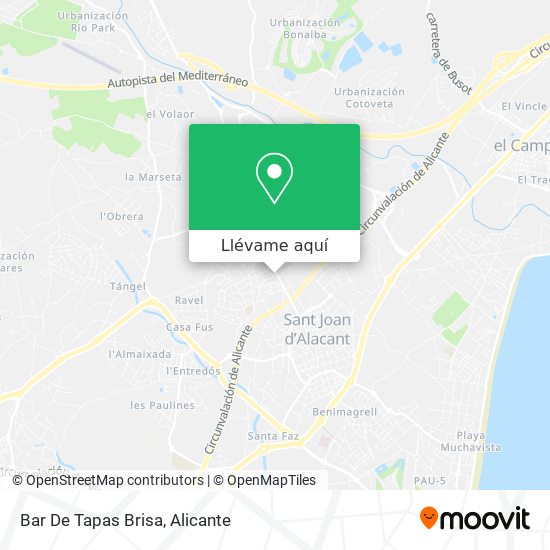 Mapa Bar De Tapas Brisa