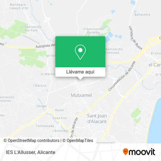Mapa IES L'Allusser