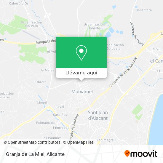 Mapa Granja de La Miel