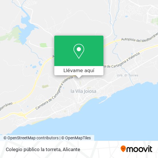 Mapa Colegio público la torreta
