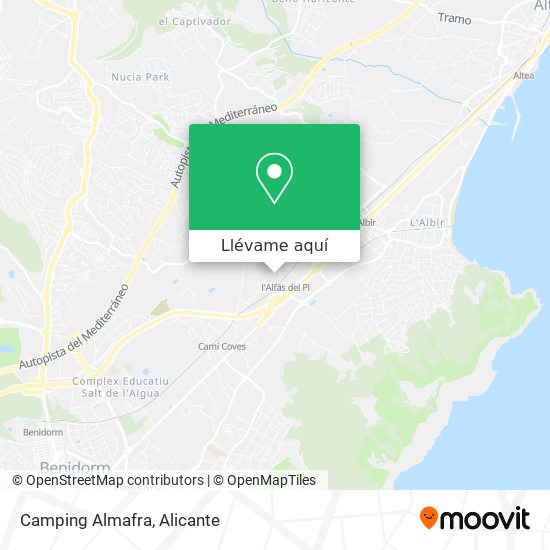Mapa Camping Almafra