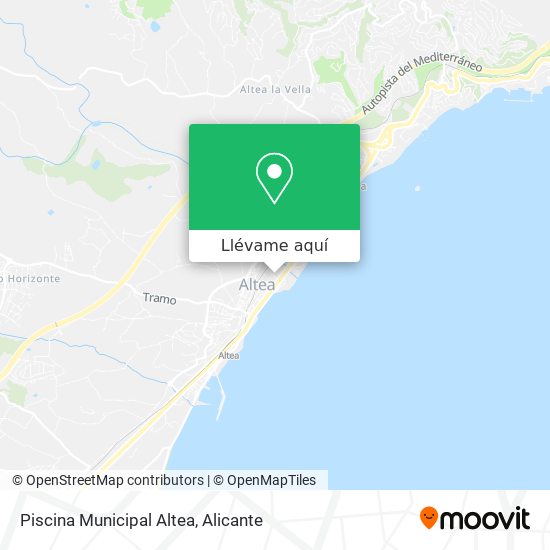 Mapa Piscina Municipal Altea