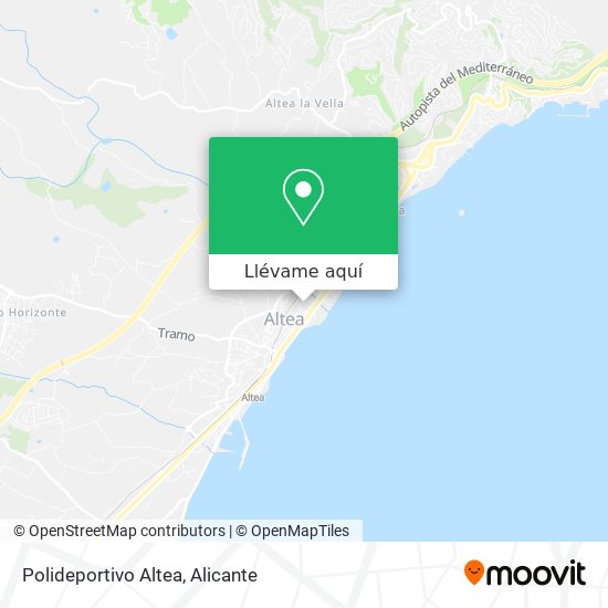 Mapa Polideportivo Altea