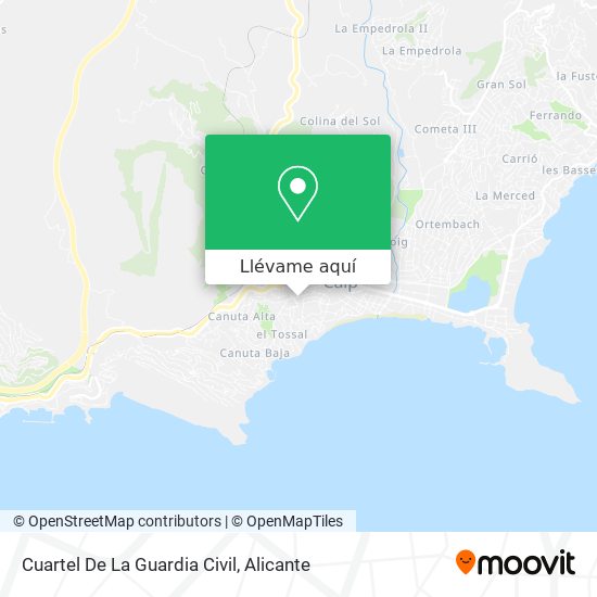 Mapa Cuartel De La Guardia Civil