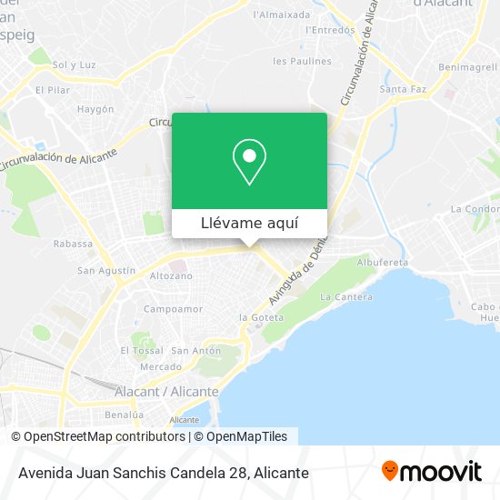 Mapa Avenida Juan Sanchis Candela 28