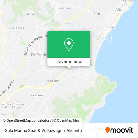 Mapa Sala Marina Seat & Volkswagen