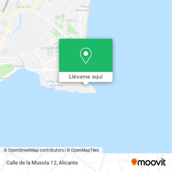 Mapa Calle de la Musola 12