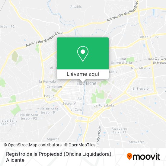 Mapa Registro de la Propiedad (Oficina Liquidadora)