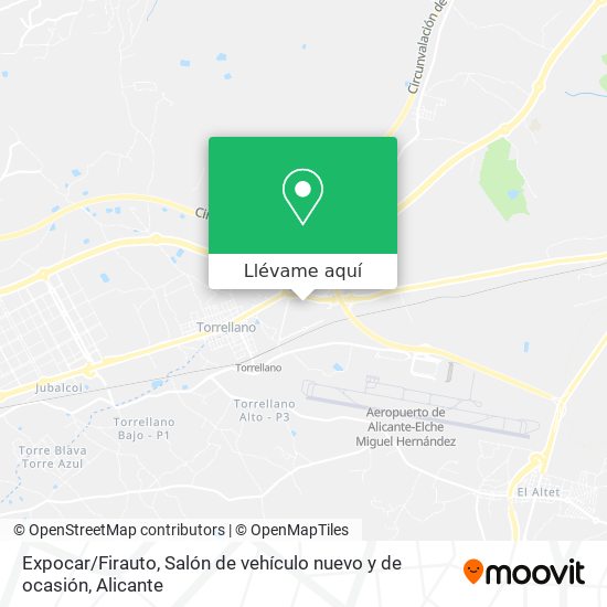 Mapa Expocar / Firauto, Salón de vehículo nuevo y de ocasión