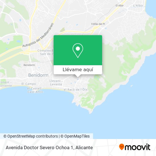 Mapa Avenida Doctor Severo Ochoa 1