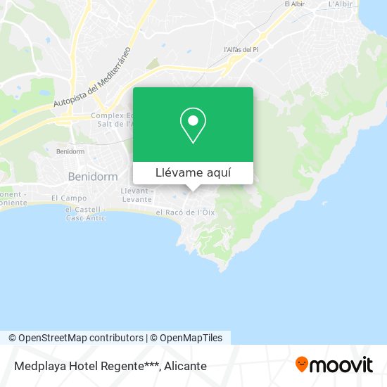 Mapa Medplaya Hotel Regente***