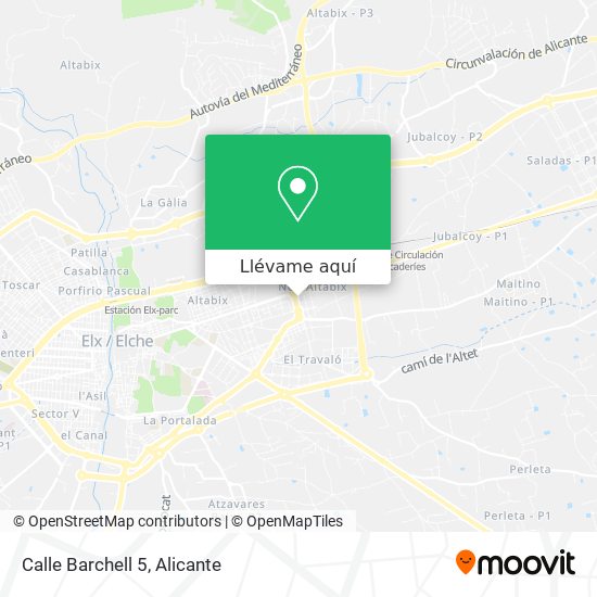 Mapa Calle Barchell 5