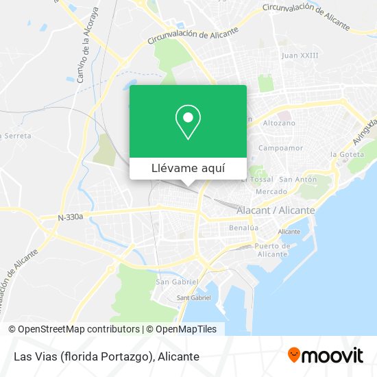 Mapa Las Vias (florida Portazgo)