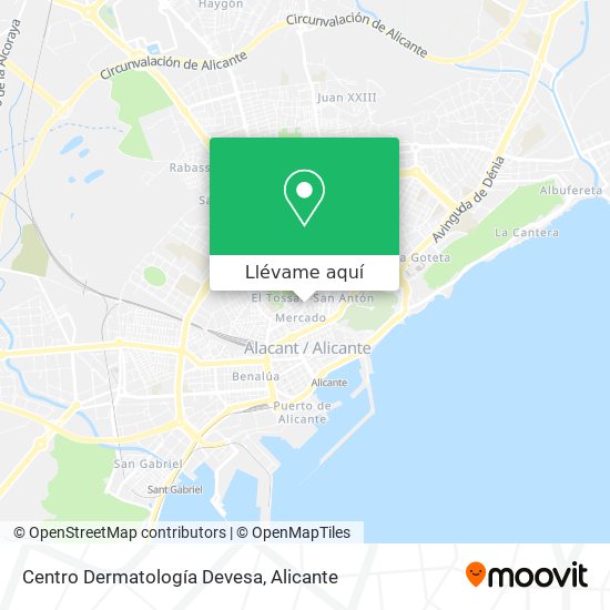 Mapa Centro Dermatología Devesa