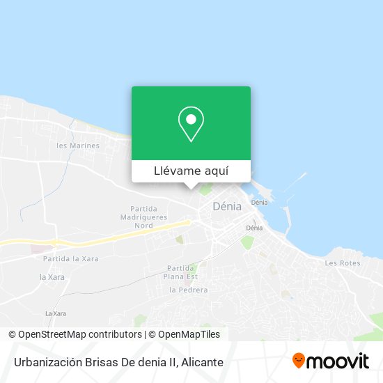 Mapa Urbanización Brisas De denia II