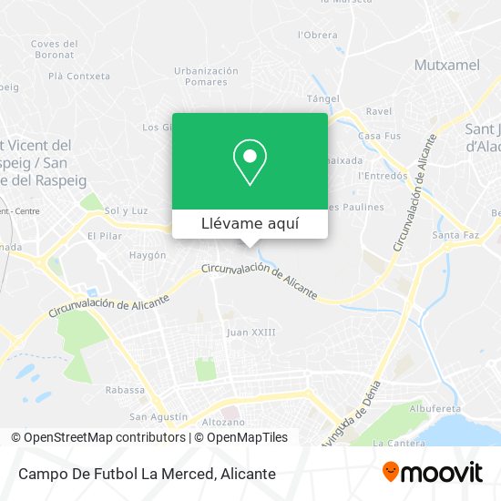 Mapa Campo De Futbol La Merced