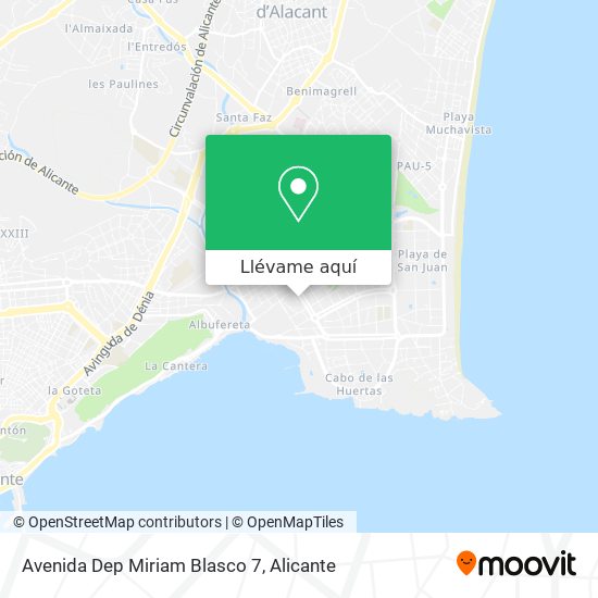 Mapa Avenida Dep Miriam Blasco 7