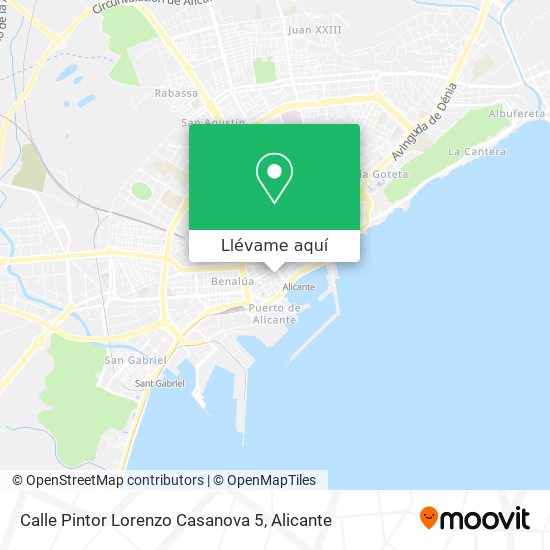 Mapa Calle Pintor Lorenzo Casanova 5