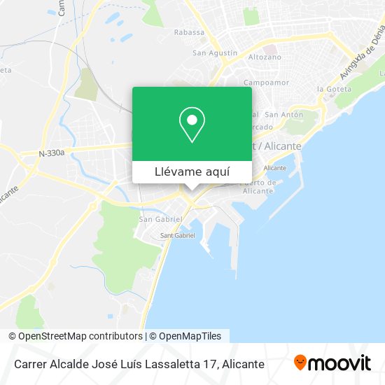 Mapa Carrer Alcalde José Luís Lassaletta 17