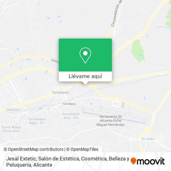 Mapa Jesal Extetic, Salón de Estética, Cosmética, Belleza y Peluquería