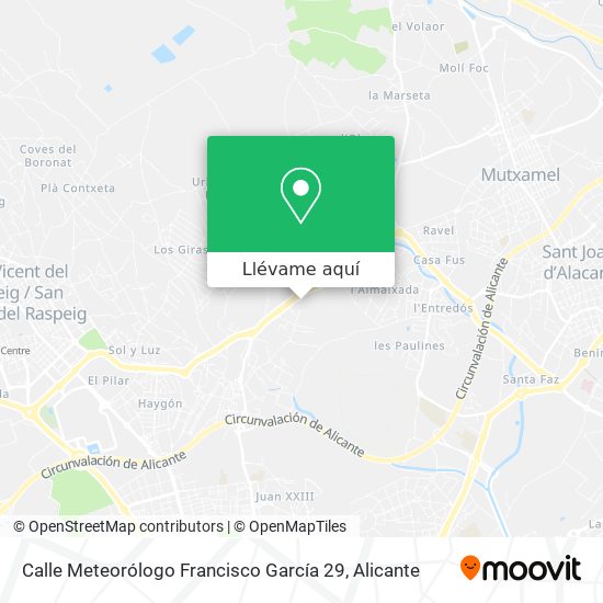 Mapa Calle Meteorólogo Francisco García 29