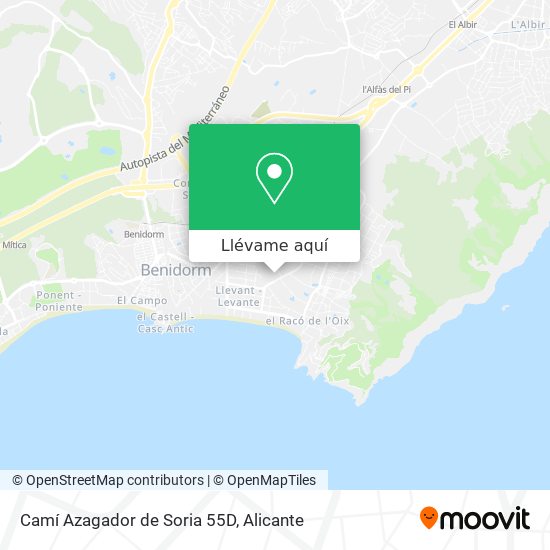 Mapa Camí Azagador de Soria 55D