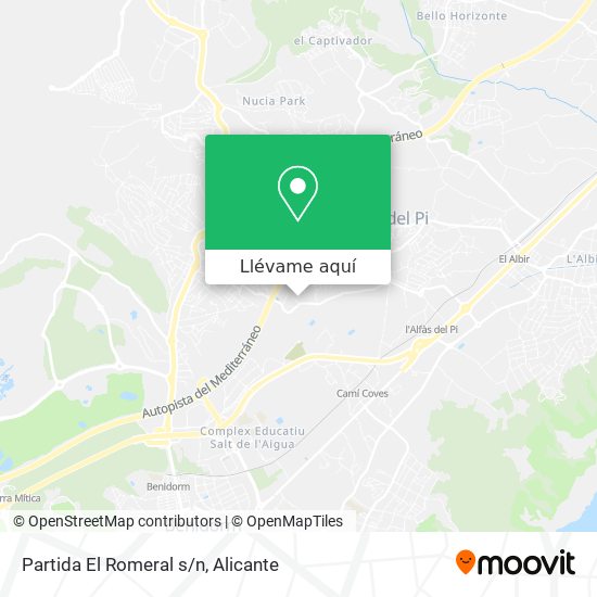 Mapa Partida El Romeral s/n