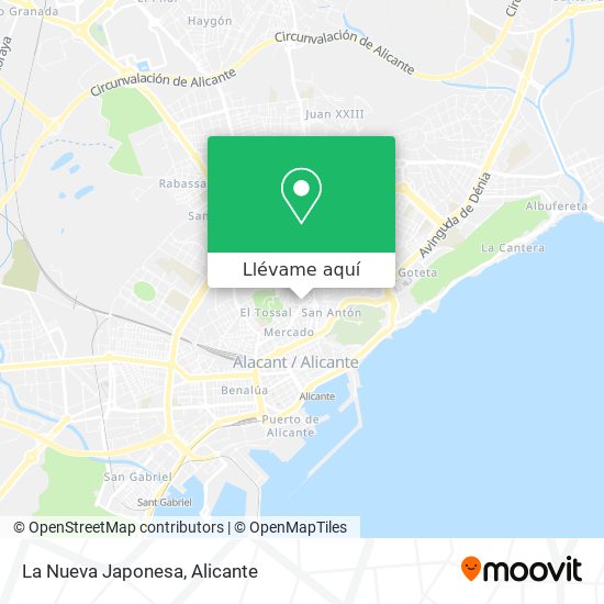Mapa La Nueva Japonesa