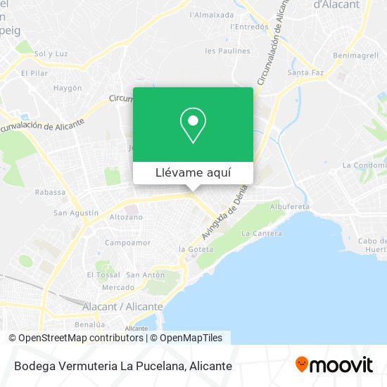 Mapa Bodega Vermuteria La Pucelana