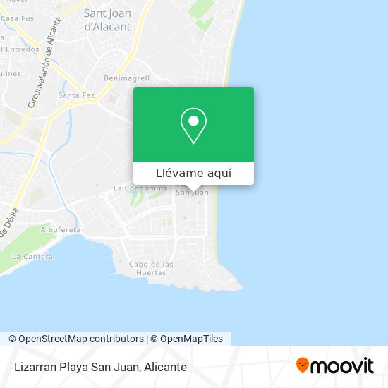 Mapa Lizarran Playa San Juan