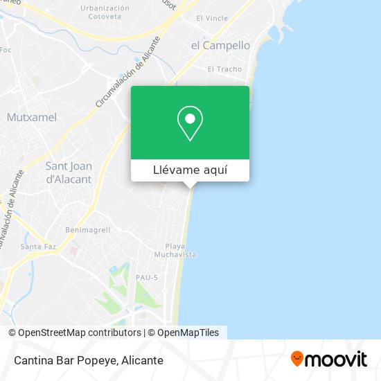 Mapa Cantina Bar Popeye