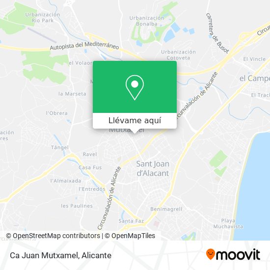 Mapa Ca Juan Mutxamel