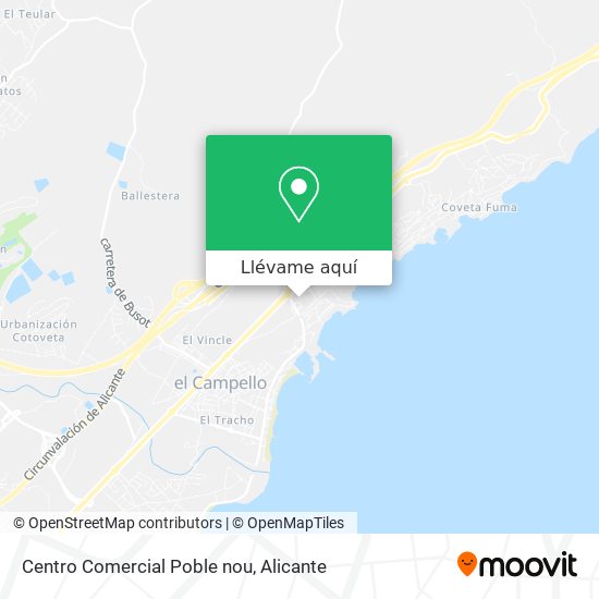 Mapa Centro Comercial Poble nou