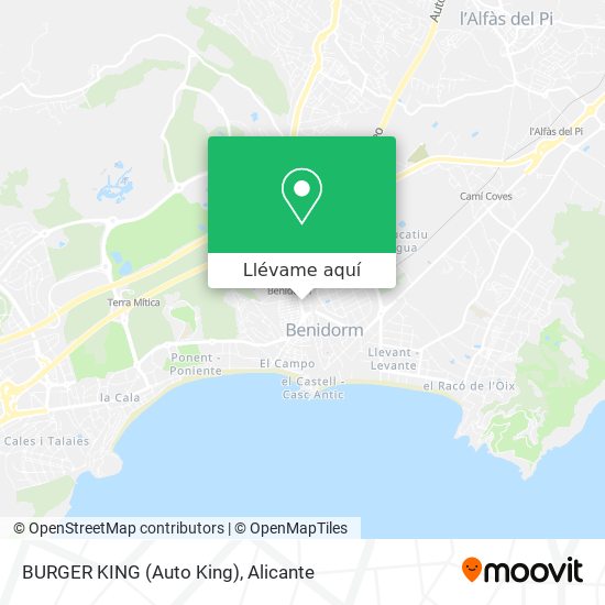 Mapa BURGER KING (Auto King)