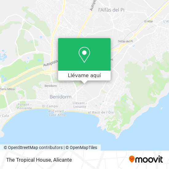 Mapa The Tropical House