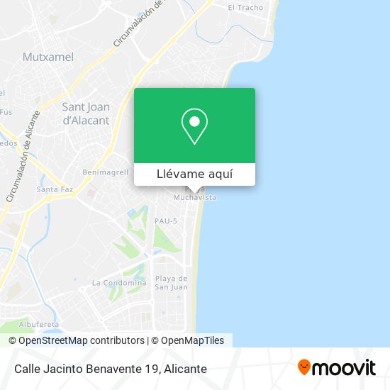 Mapa Calle Jacinto Benavente 19