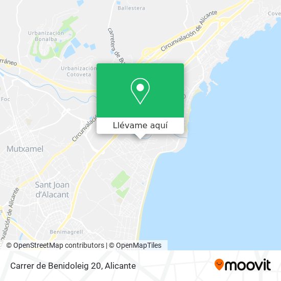 Mapa Carrer de Benidoleig 20