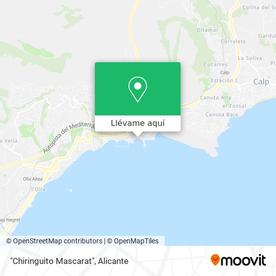 Mapa "Chiringuito Mascarat"
