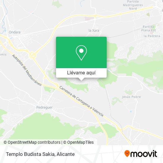 Mapa Templo Budista Sakia