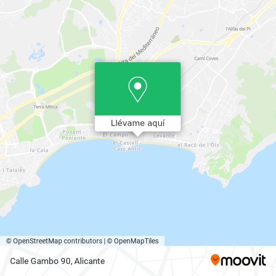 Mapa Calle Gambo 90