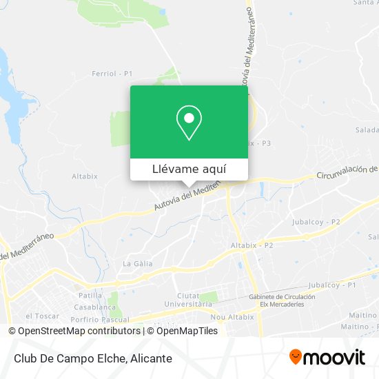 Mapa Club De Campo Elche