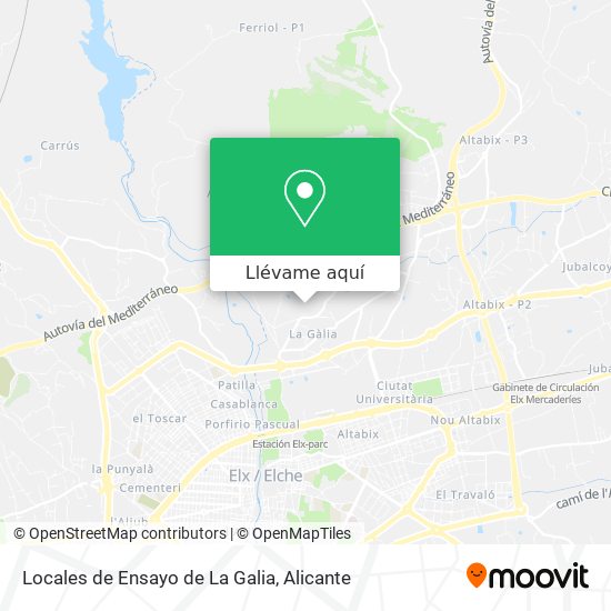 Mapa Locales de Ensayo de La Galia